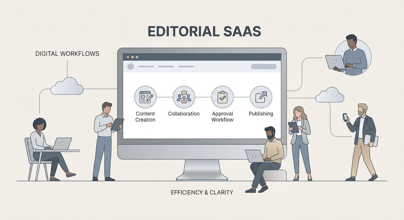Illustration moderner digitaler Arbeitsabläufe mit Fokus auf mobile Nutzer und lokale Interaktion