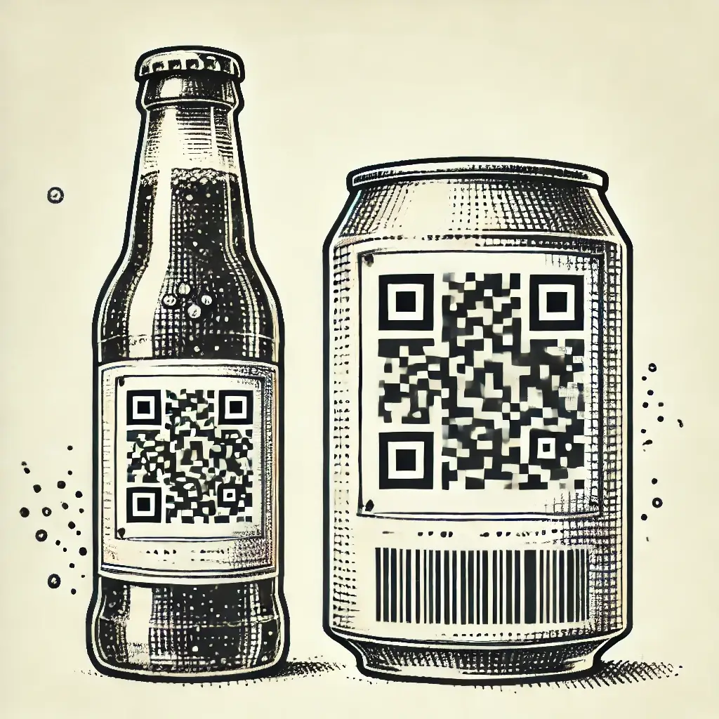 QR Code on Bottles