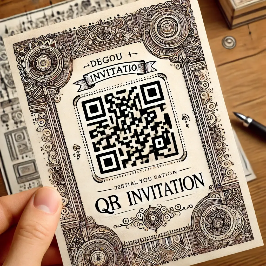 QR Code on Digital Invitations